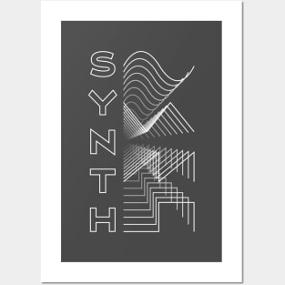 Synth Waveform Audio Analog Design Modular Gift Posters and Art